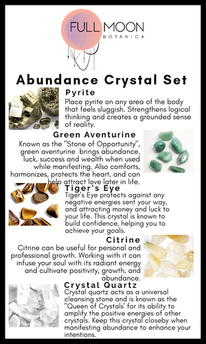 Abundance Crystal Set