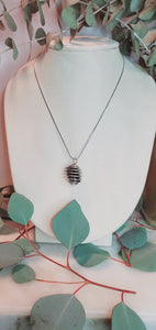 Tumbled & Raw Cage Necklace
