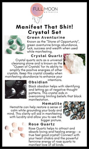 Manifest That Shit Crystal Set